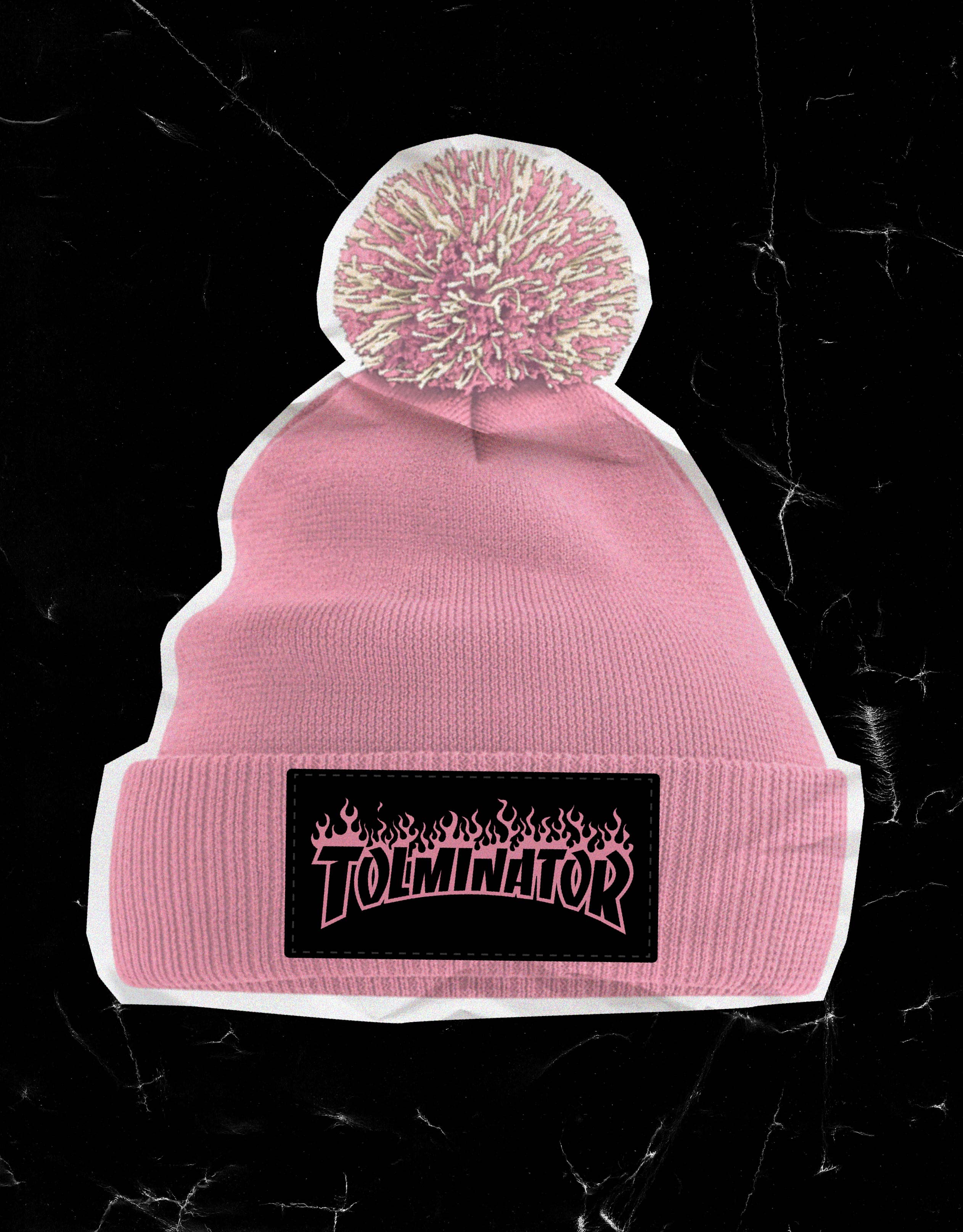 Winter Beanie With Pom-pom Tolminator III