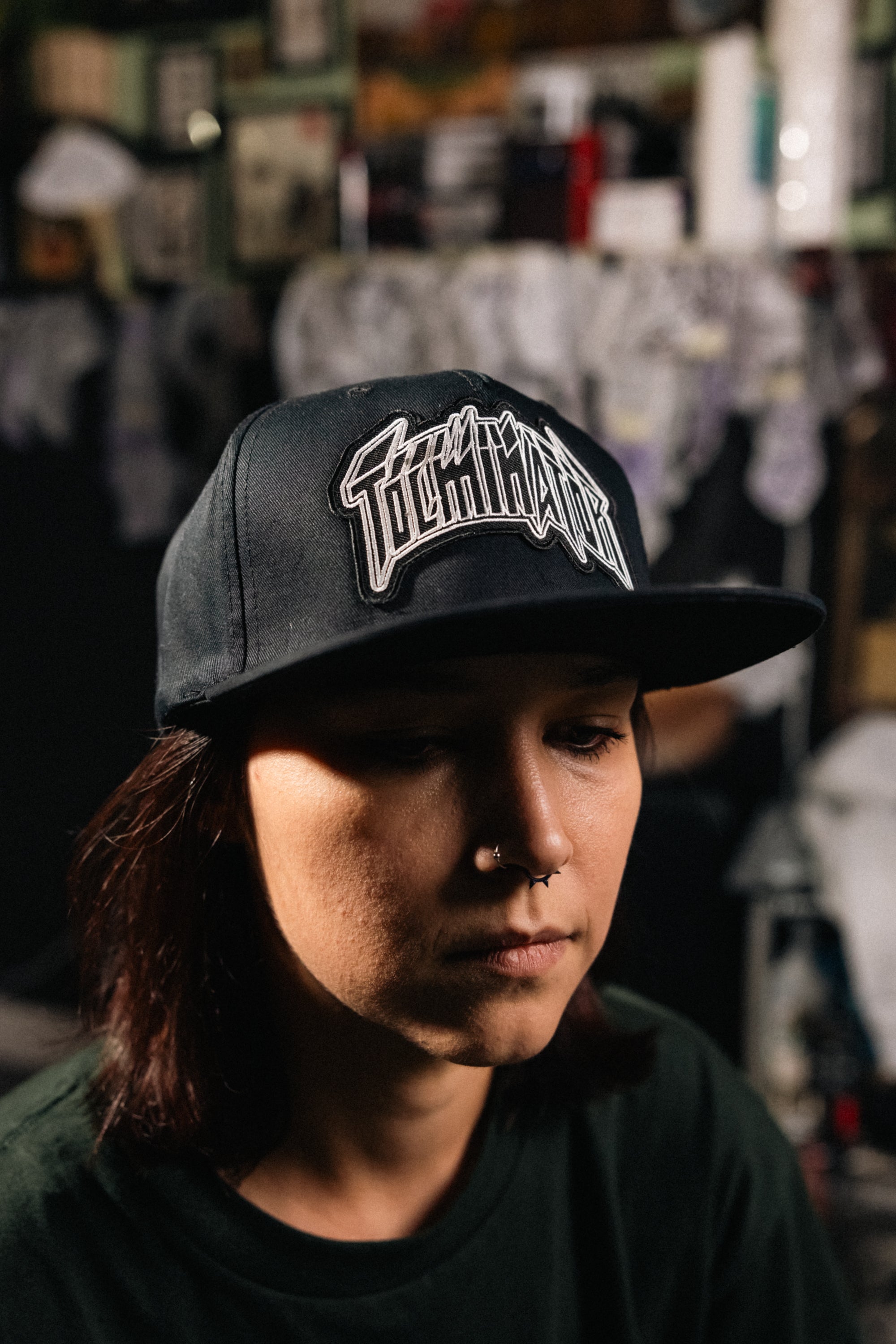 Snapback Trucker Tolminator Logo White Outline