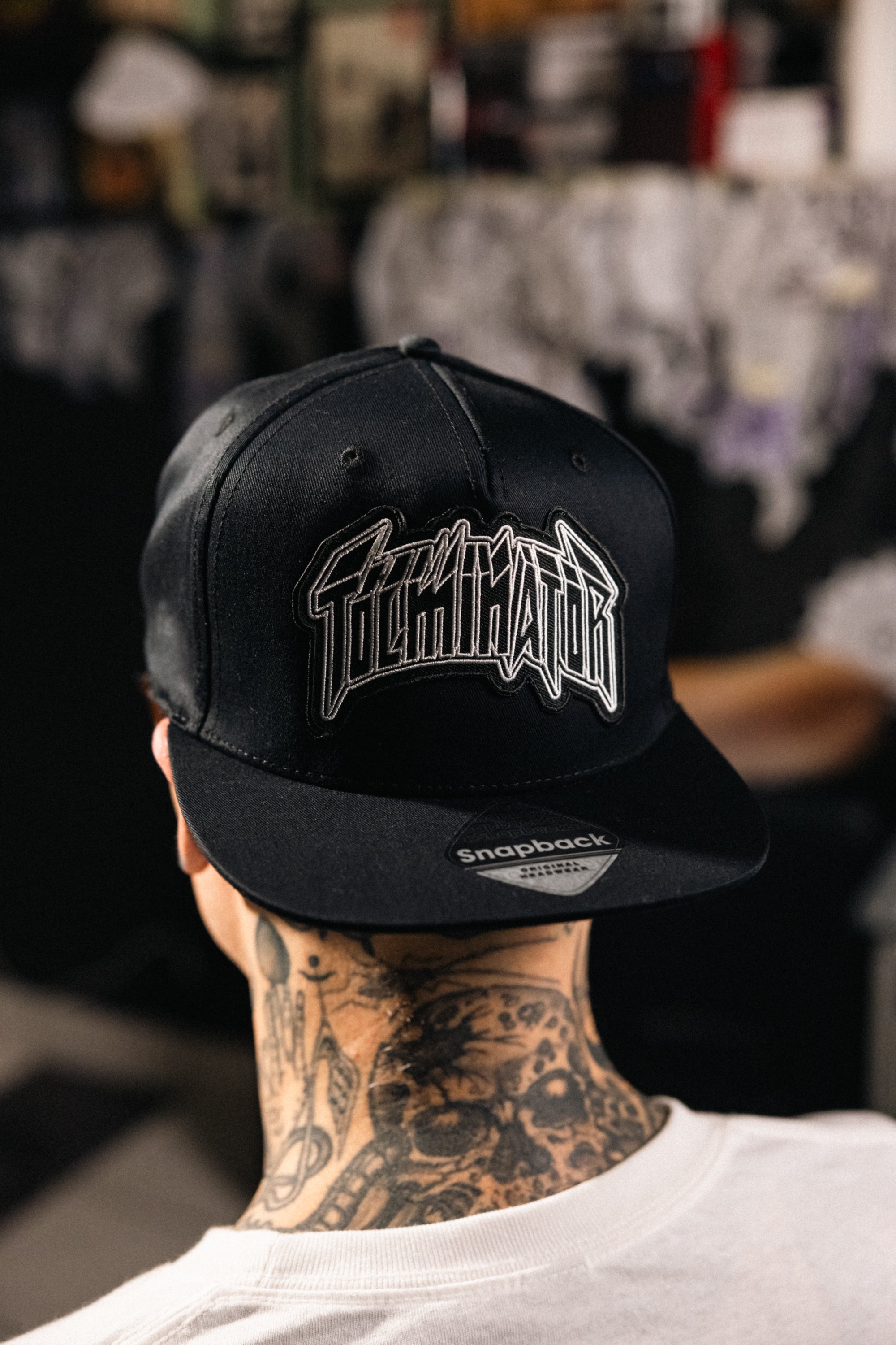 Snapback Trucker Tolminator Logo White Outline