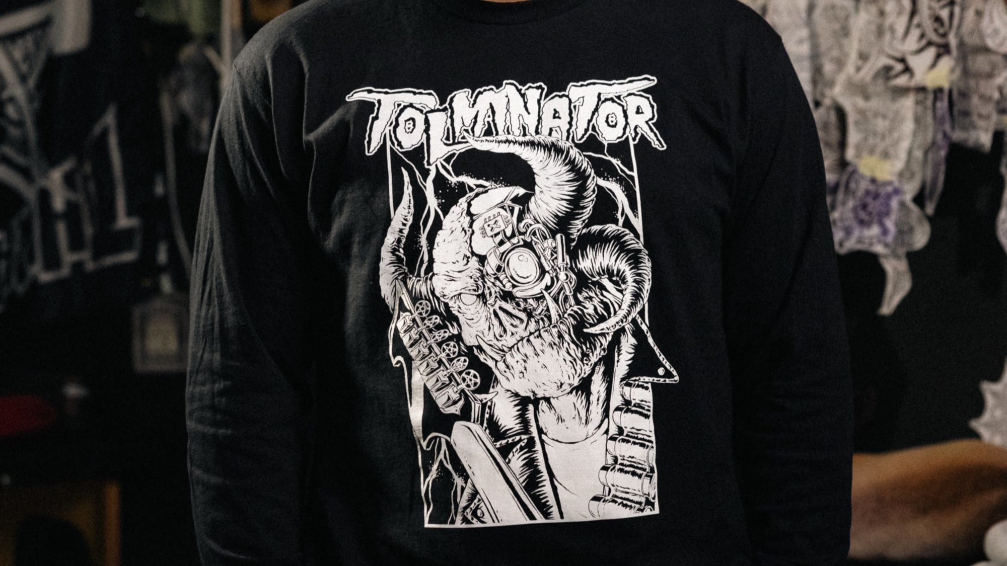 Majica z dolgimi rokavi - Culture Vulture Tolminator Skull