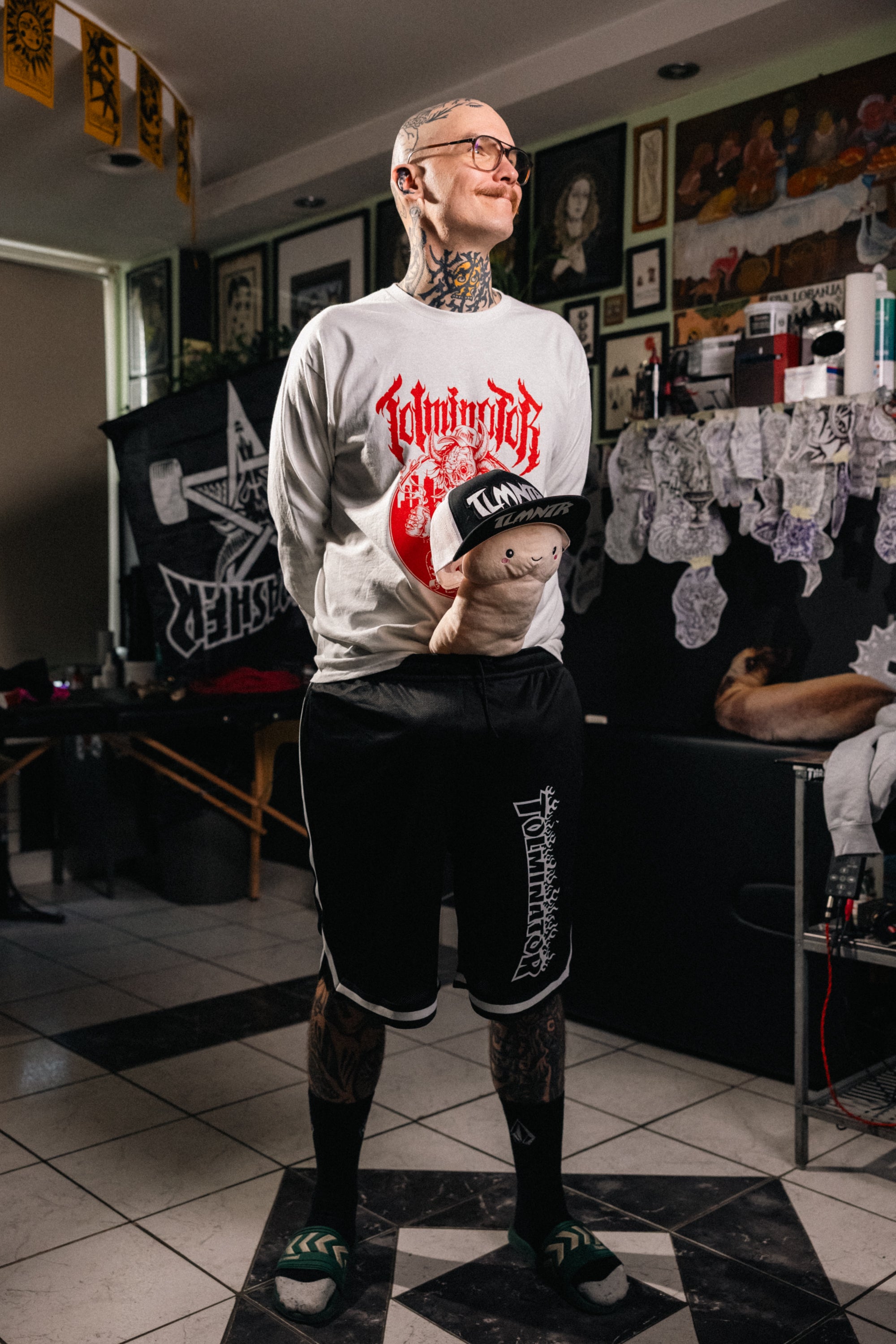 Mrežaste kratke hlače Trasher