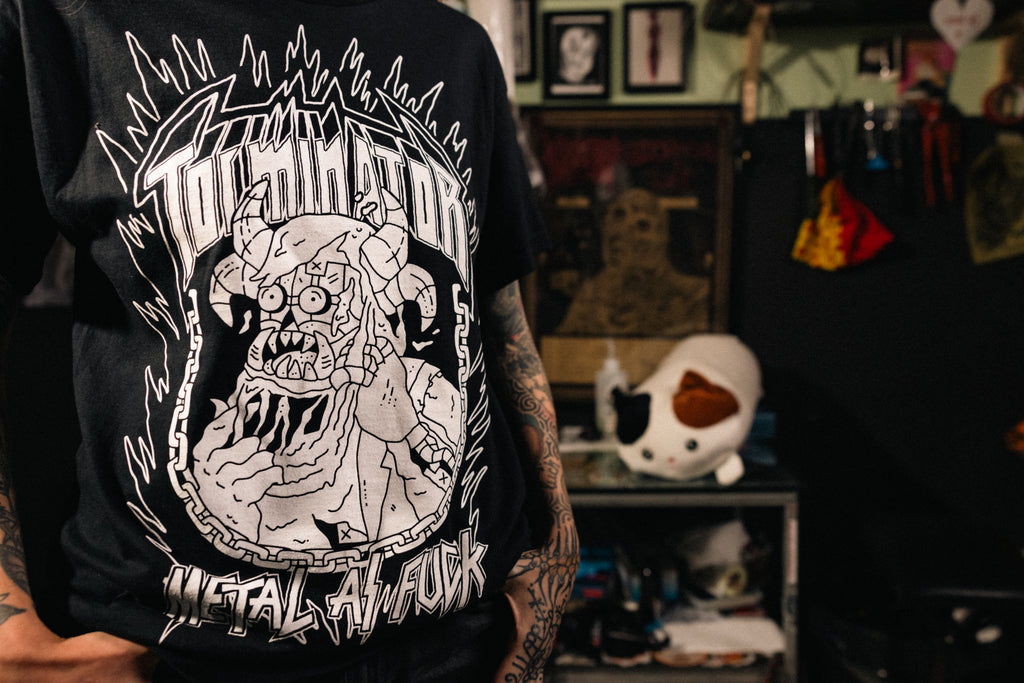 Majica Metal As Fuck 2024 Program ČRNOBELA