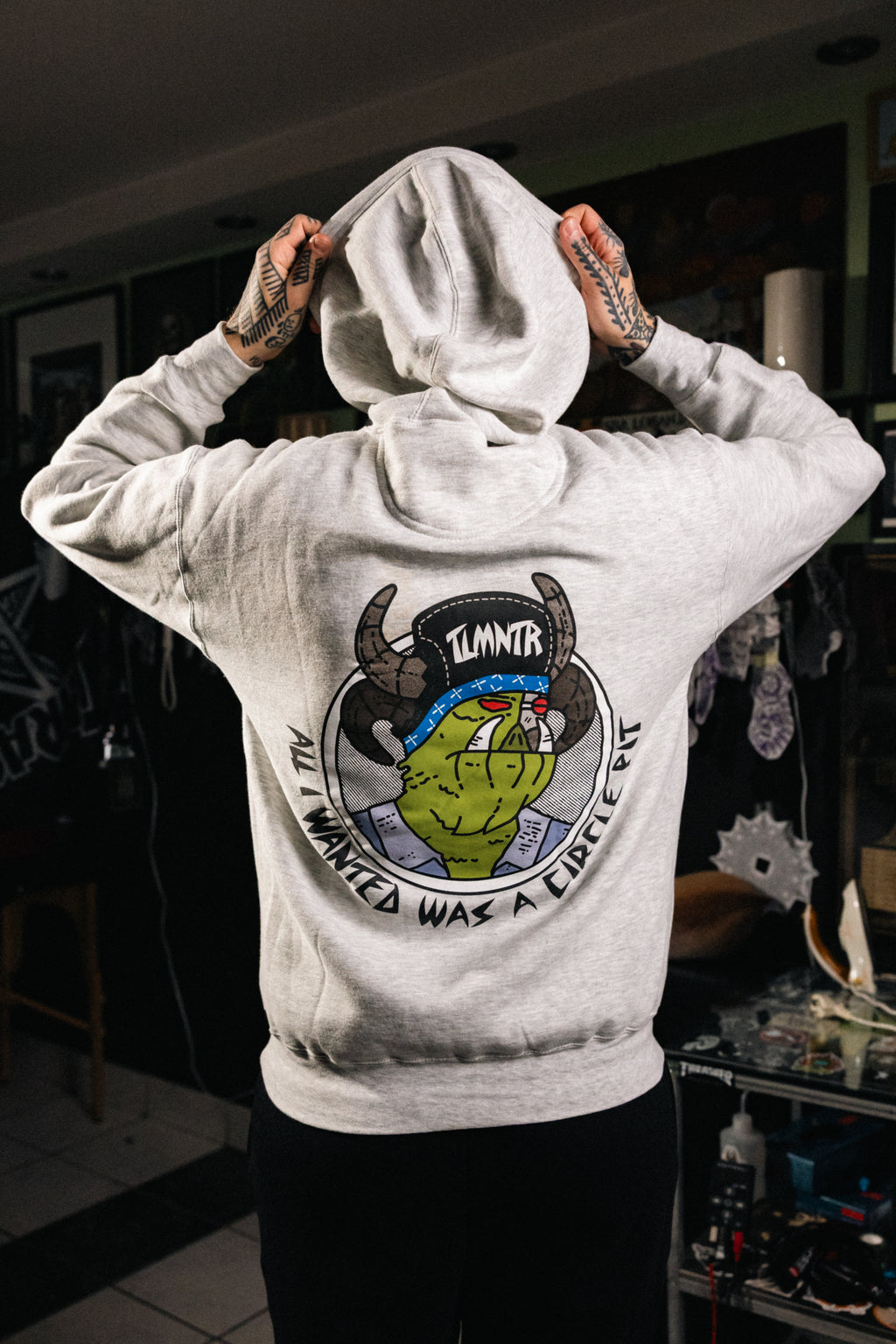 Pulover s kapuco All I Wanted Was A Circle Pit