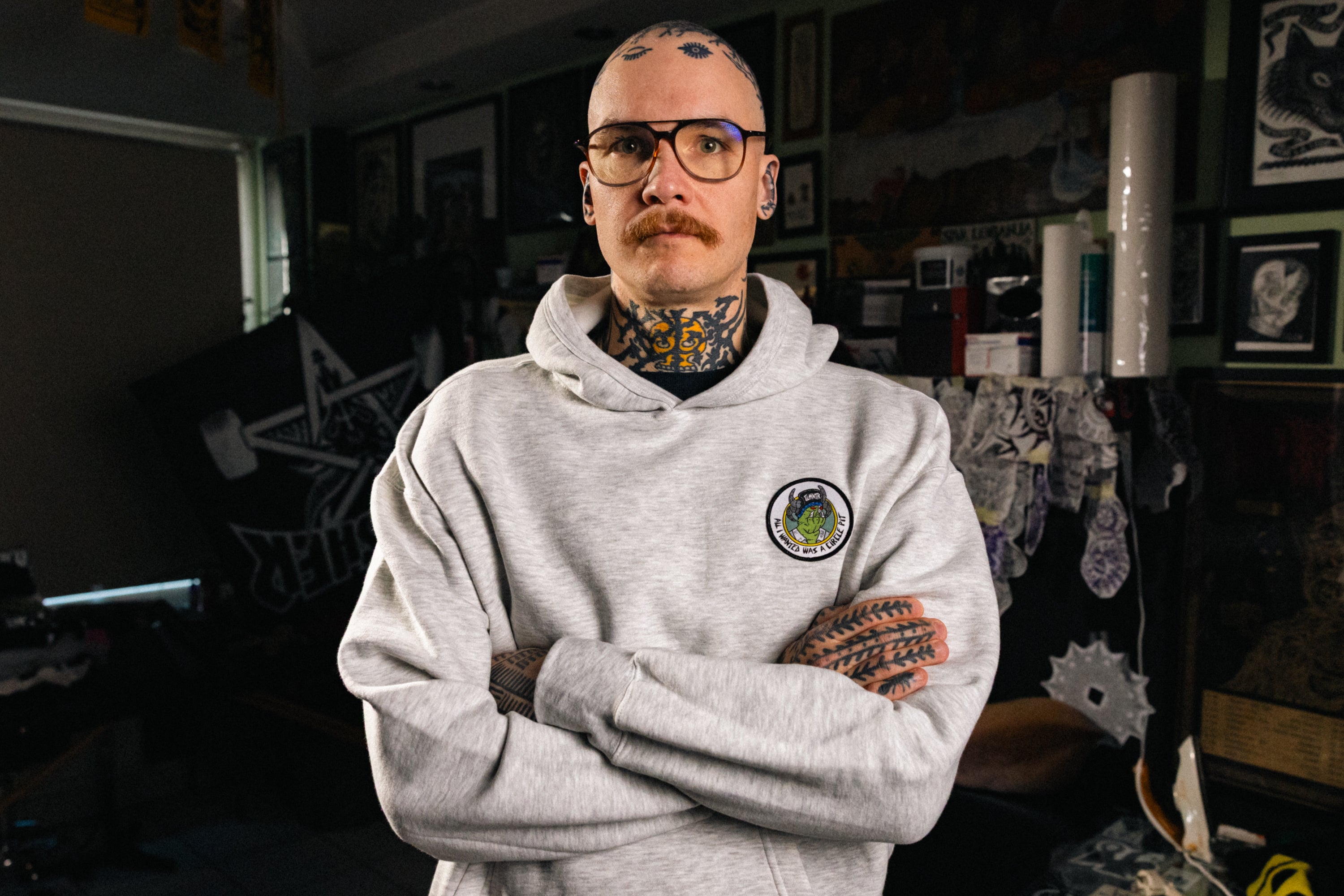 Pulover s kapuco All I Wanted Was A Circle Pit