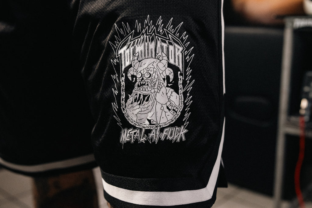 Mrežaste kratke hlače Metal As Fuck