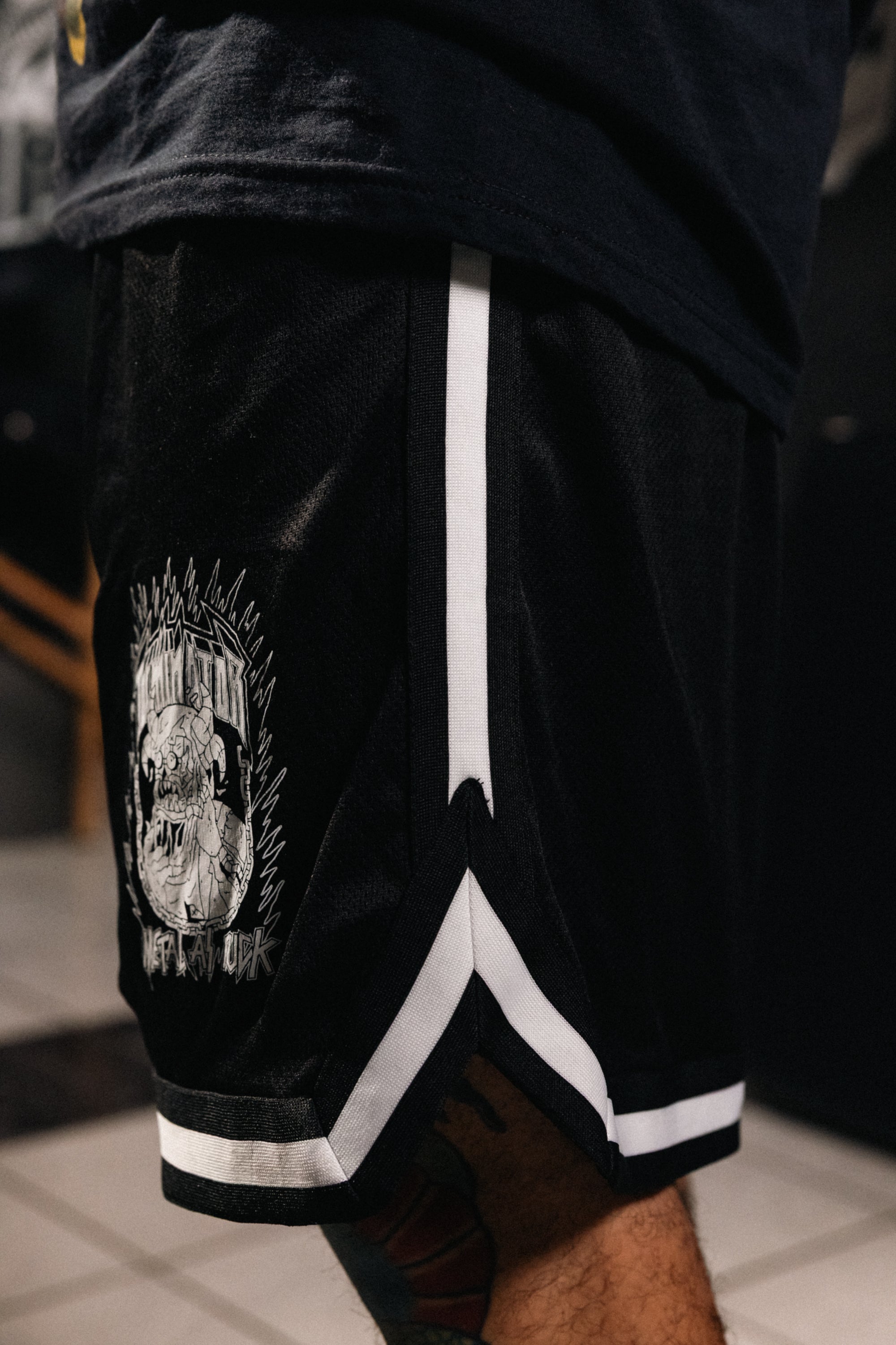 Mrežaste kratke hlače Metal As Fuck