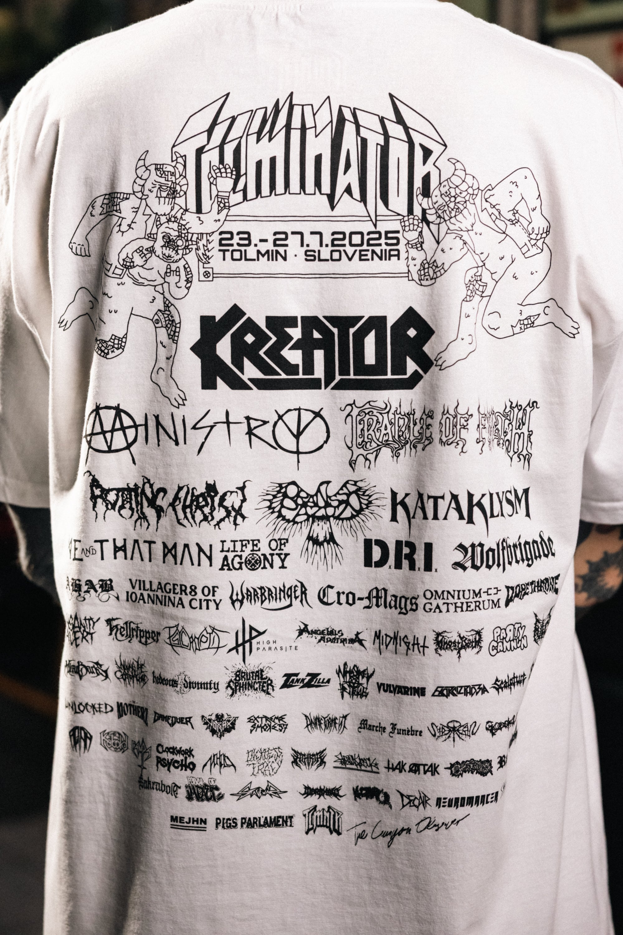 Majica z logotipom Tolminatorja, program za leto 2025