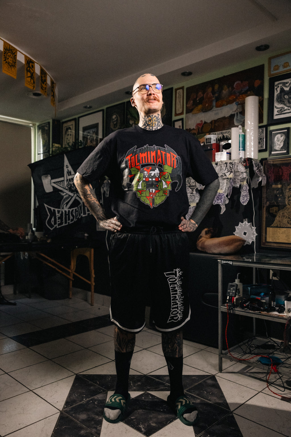 Mrežaste kratke hlače Trasher