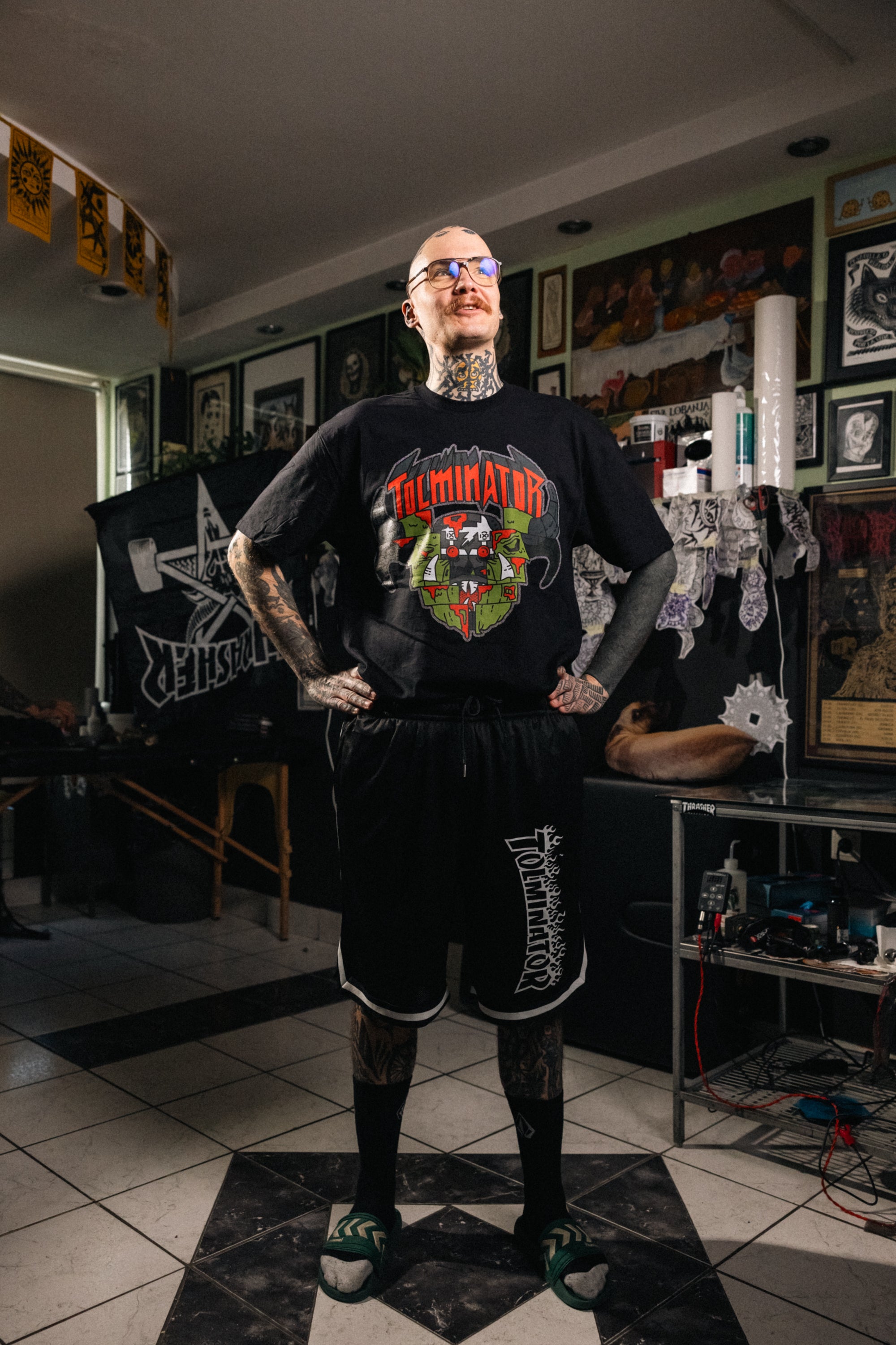 Mrežaste kratke hlače Trasher