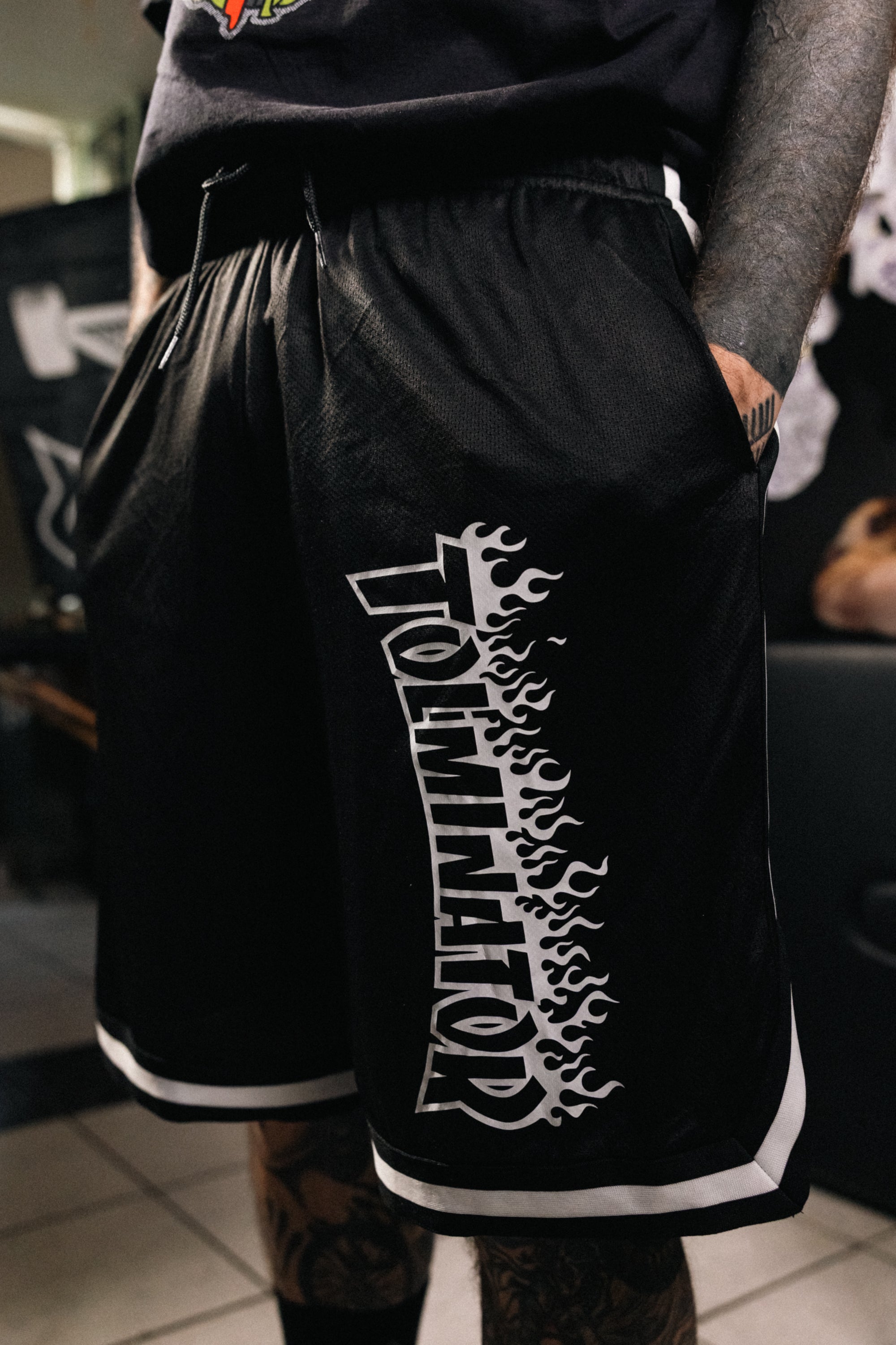 Mrežaste kratke hlače Trasher