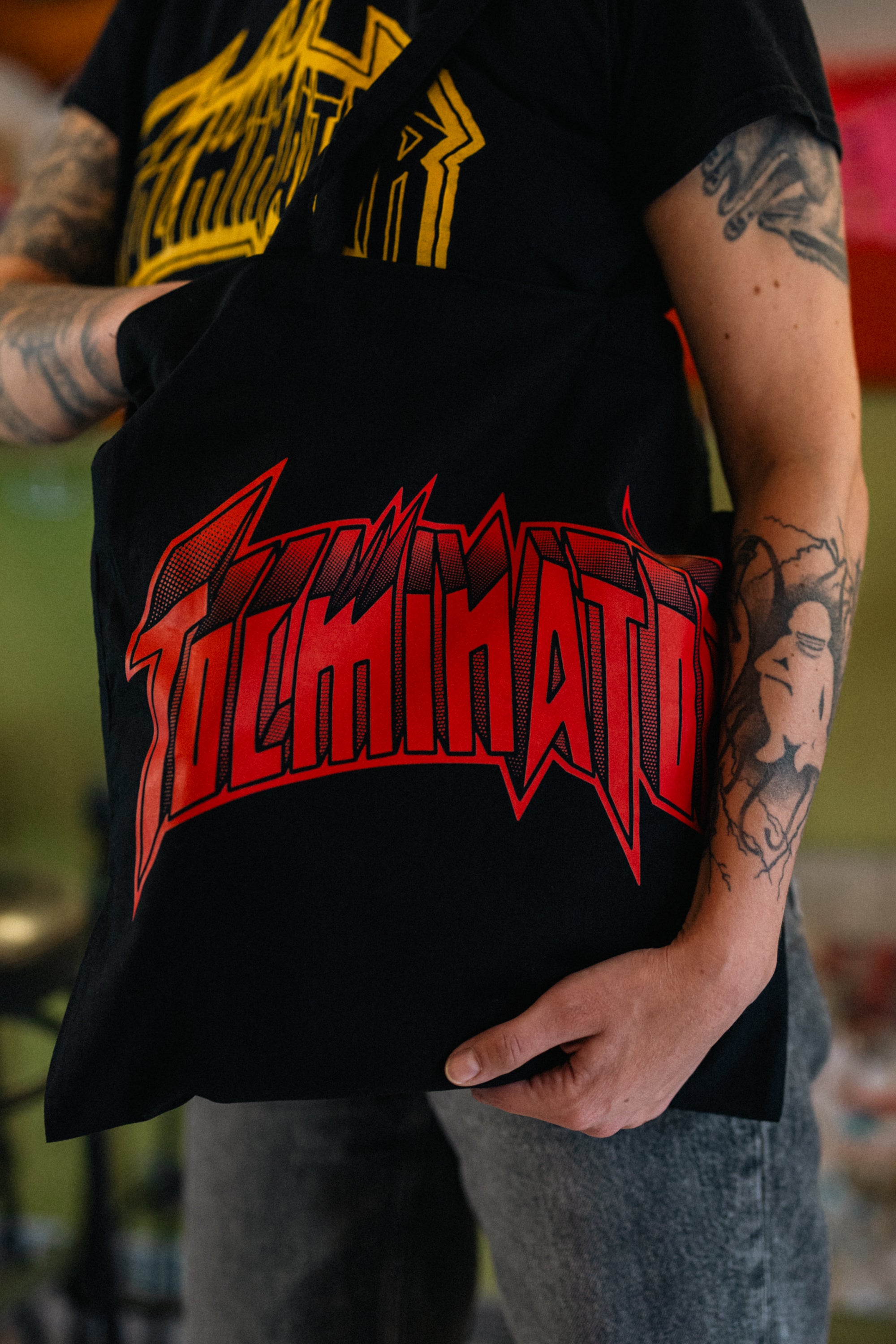 Logotip Tolminator - rjava torba